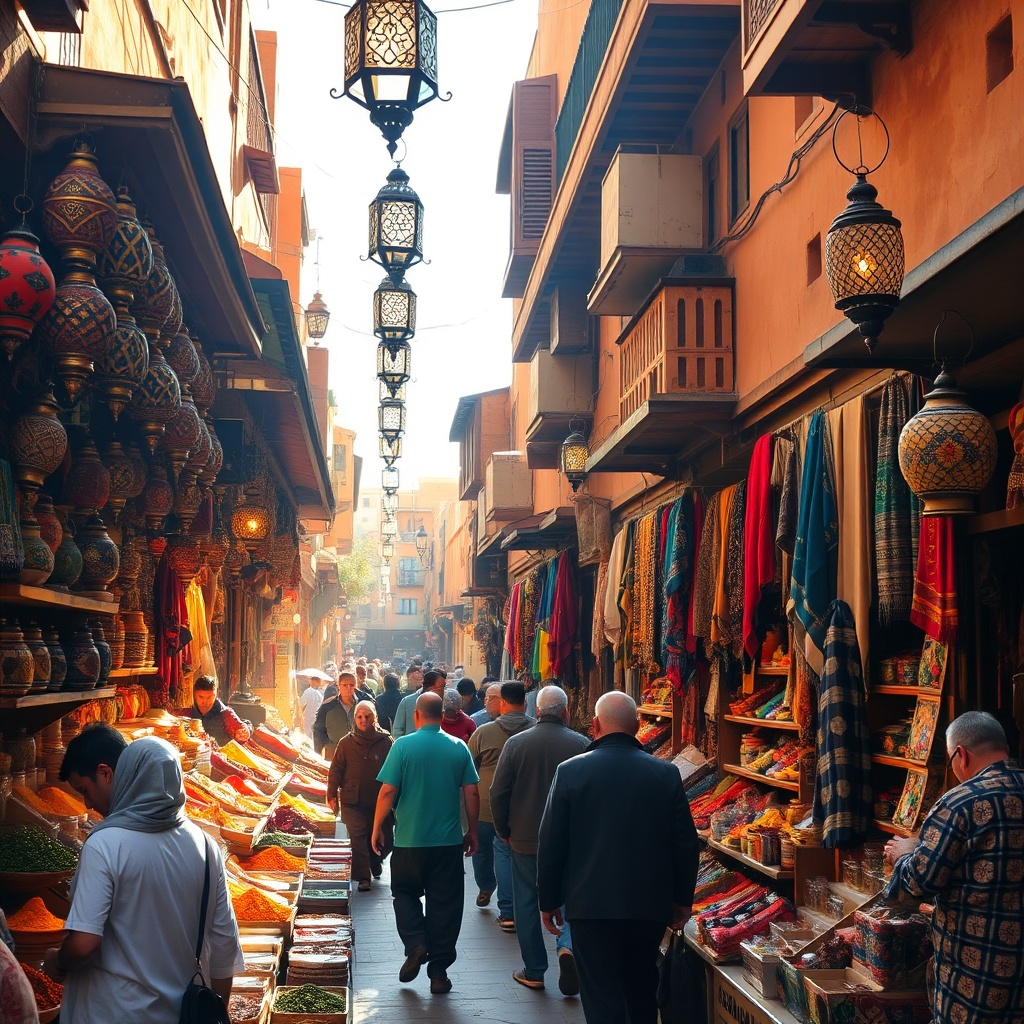 Explore vibrant souks and cultural etiquette on Morocco cruise excursions, experiencing traditional markets and local customs