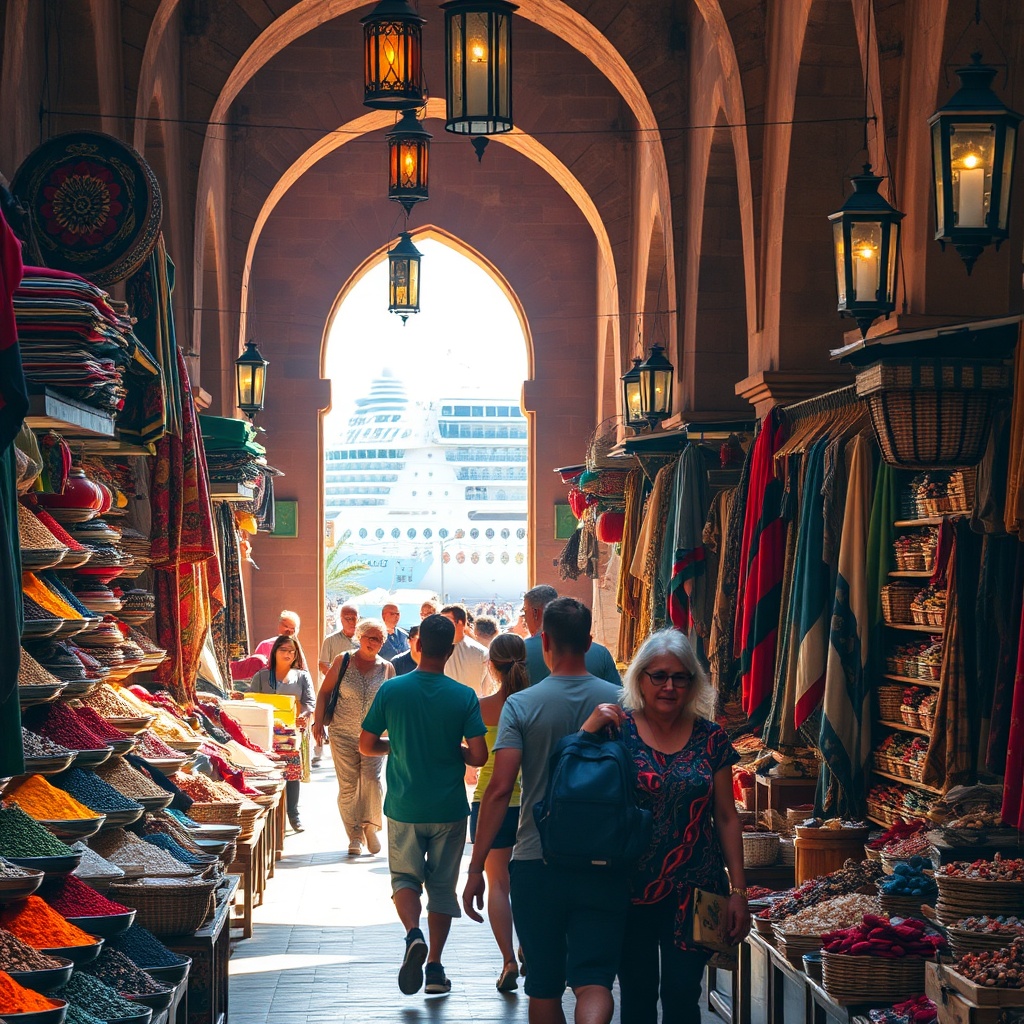 Shore excursions from Morocco cruise tours let travelers explore historic medinas and souks, experiencing local culture, crafts, and cuisine during their port visits.