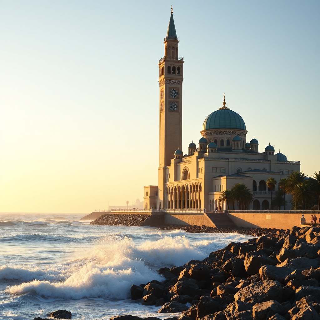 The Hassan II Mosque on the Atlantic coast, a highlight of the best shore excursions from Casablanca, offers a stunning glimpse of Morocco's architectural grandeur during a cruise stop.